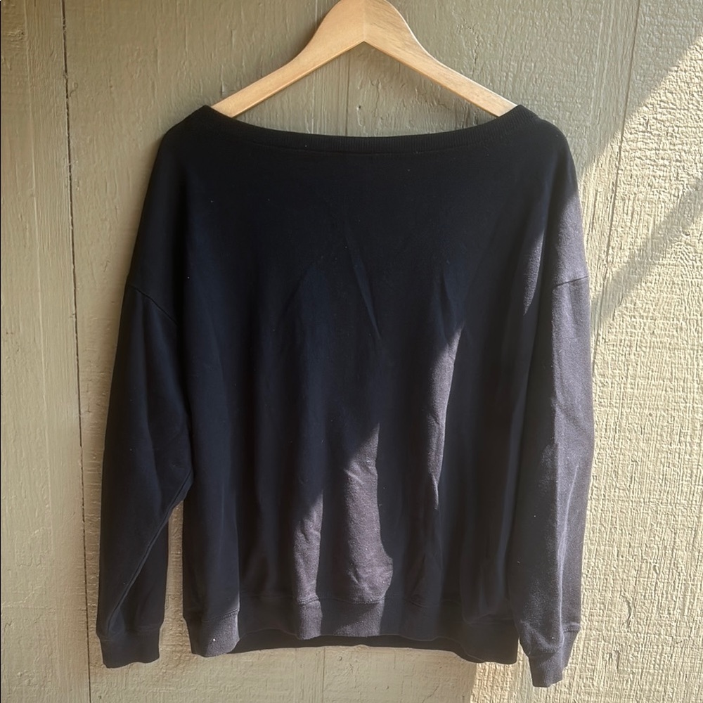 Authentic Vintage Retro Disney Parks Black Long Sleeve Sweatshirt XL - Picture 3 of 5
